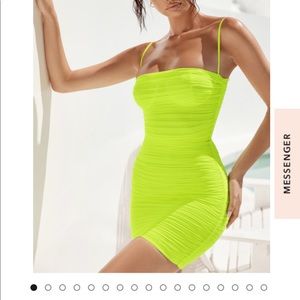 Neon mini dress hcb
